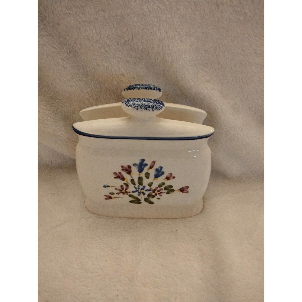Vintage Ceramic  Made in Japan floral napkin holder